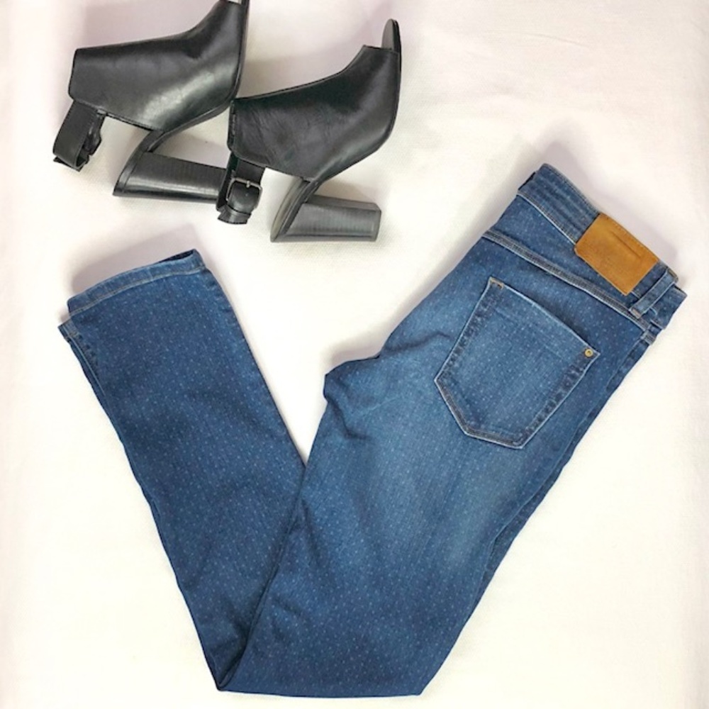 2 for $10 🛍️ Zara Z1975 Stretch Skinny Dot Jeans size 4